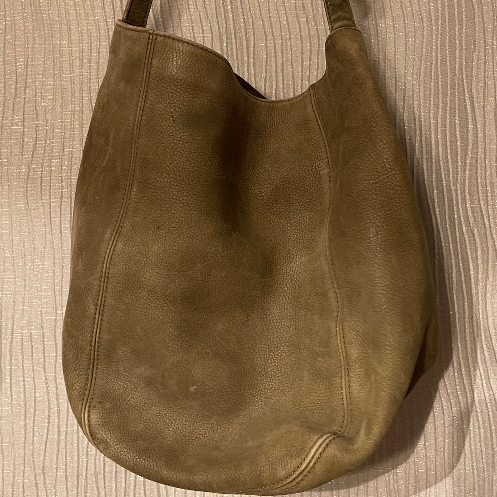 Authentic Vintage Coach Sonoma Soft Large Bucket Nubuc Olive #4943